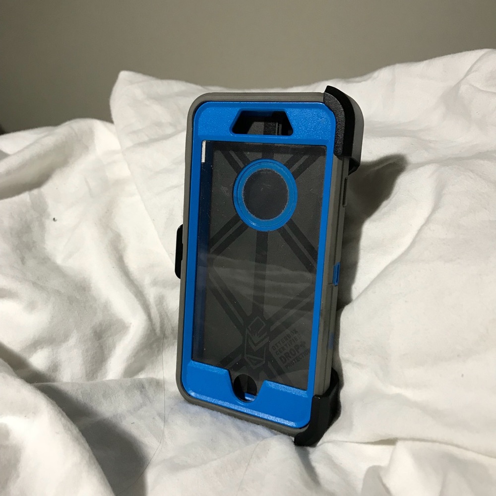 Blue and Grey otter box for iPhone 6s/7